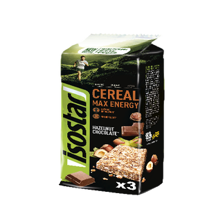 ISOSTAR Barritas Cereal Max Energy Avellanas y Chocolate