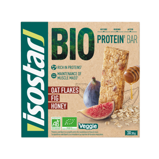 ISOSTAR Barrita Protein BIO de avena, higos y miel